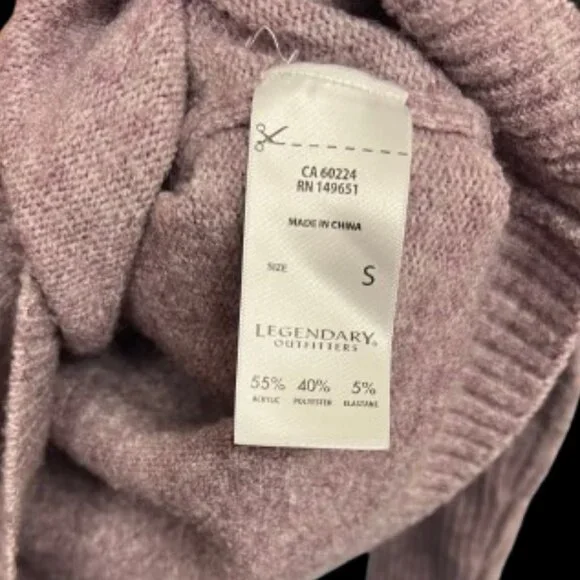 Legendary Outfitters Light Purple Sweater Women's Size Small - Picture 5 of 6